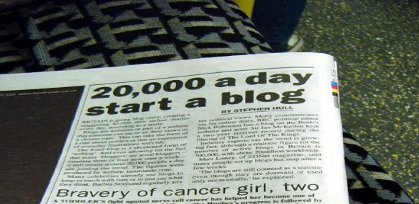 Britain Going Blog Crazy - Metro Article