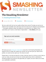 Smashing Newsletter