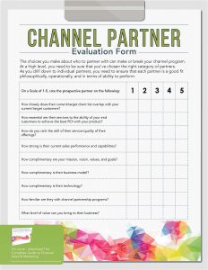 Channel Partner Evaluation Form