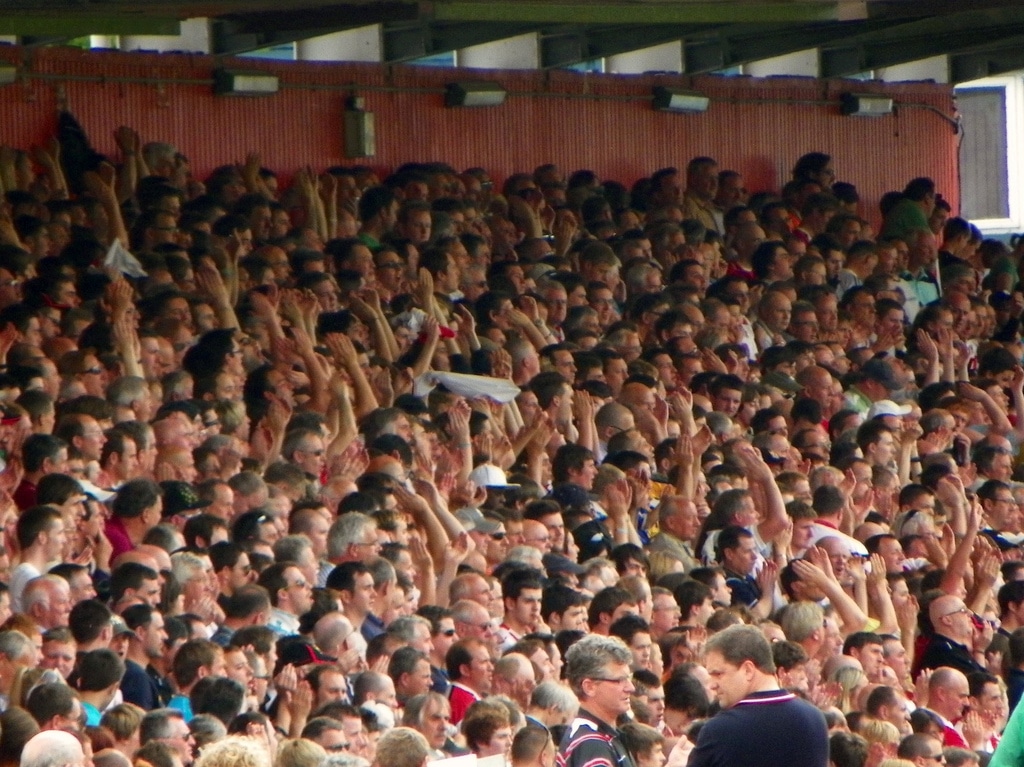 Crowd of fans