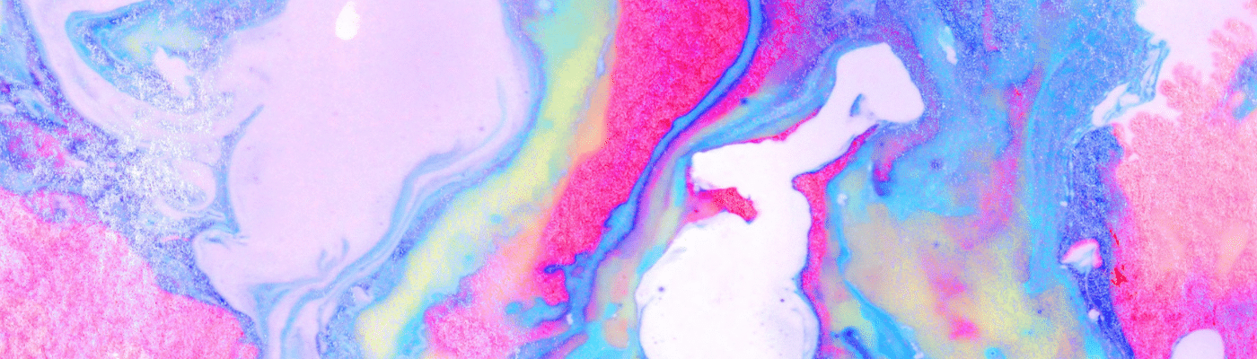 An abstract photo of unicorn-esque colors