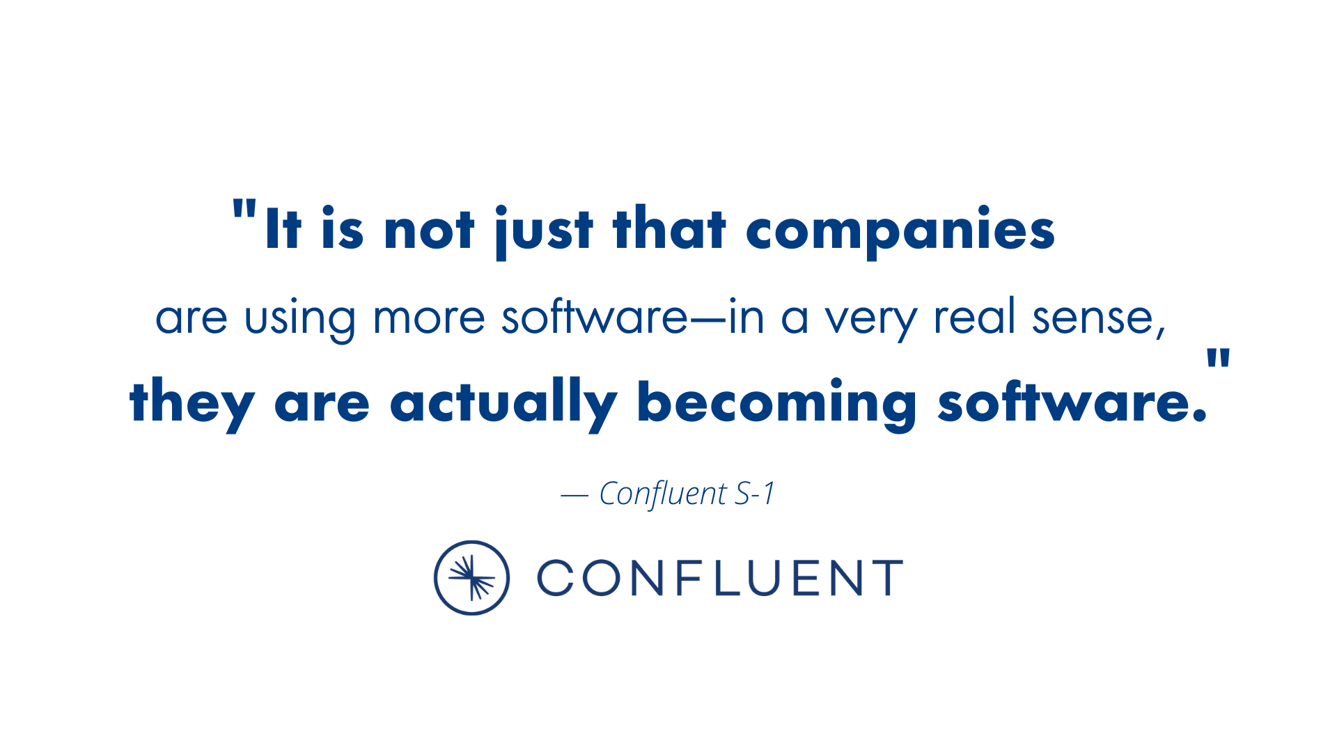 Confluent company quote