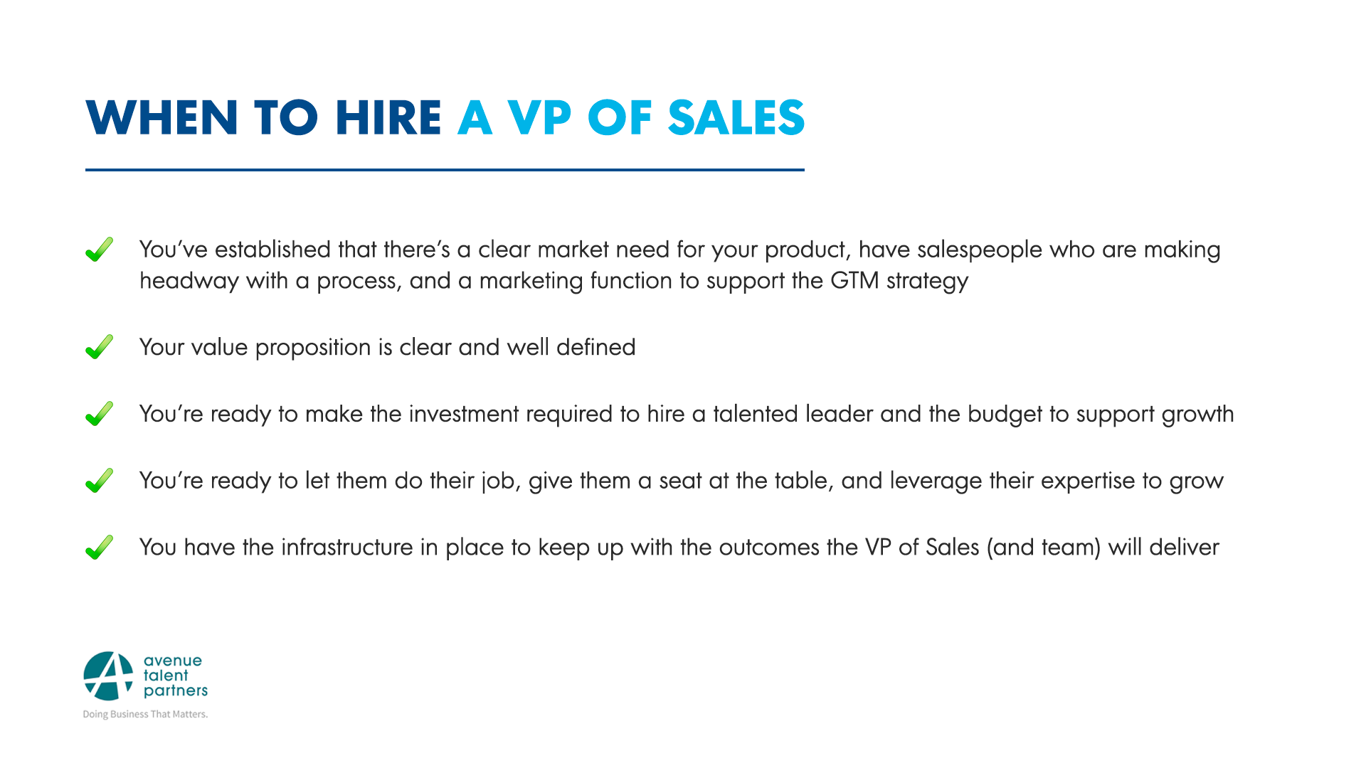 What's the right moment to hire a VP Sales — after you've locked in founder-led sales beha