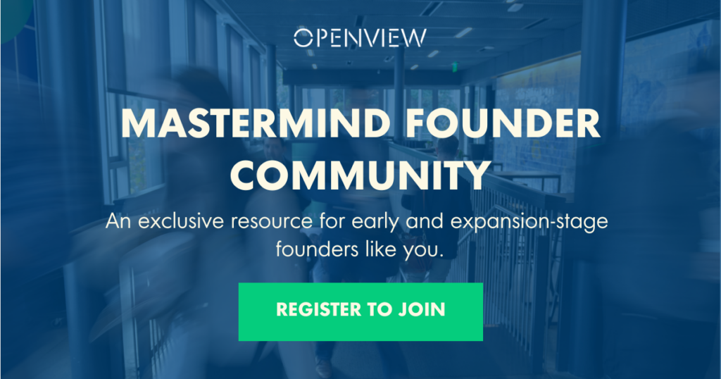 OpenView Mastermind CTA